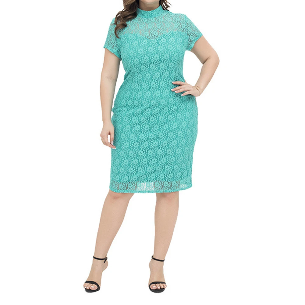 New Chinese Style XL~4XL Women Lace Mini Dress Ladies Plus Size Short Sleeve Cheongsam Evening Party Elegant And Decent
New Chinese Style XL~4XL Women Lace Mini Dress Ladies Plus Size Short Sleeve Cheongsam Evening Party Elegant And Decent