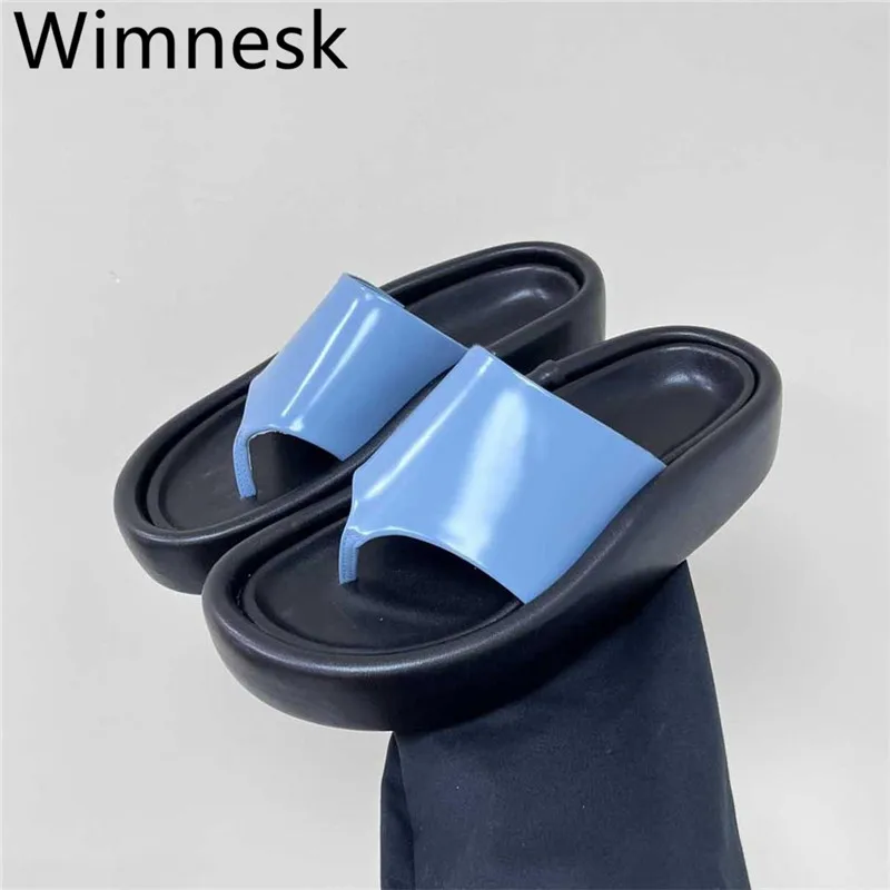 Summer New Round Toe Flip Flops Women Slippers Concise Genuine Leather Thick Sole Fashion Casual Outdoor Beach Women Shoes 2023
Summer New Round Toe Flip Flops Women Slippers Concise Genuine Leather Thick Sole Fashion Casual Outdoor Beach Women Shoes 2023
