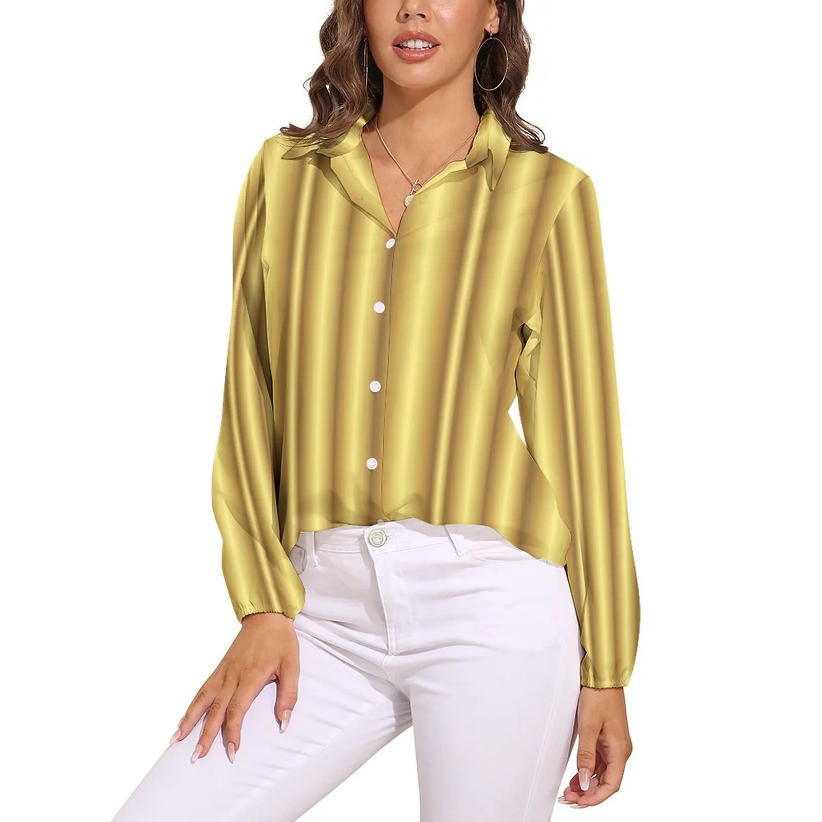 Striped Art Blouse Women Gold Lines Print Korean Fashion Loose Blouses Long-Sleeve Pretty Shirt Custom Tops Big Size
Striped Art Blouse Women Gold Lines Print Korean Fashion Loose Blouses Long-Sleeve Pretty Shirt Custom Tops Big Size