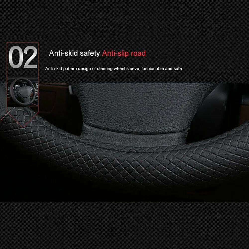 Auto Decoration Steering Wheel Cover Car Perfect Decor Comfortable Cover Covers Steering Suitable For 38cm Wheel
Auto Decoration Steering Wheel Cover Car Perfect Decor Comfortable Cover Covers Steering Suitable For 38cm Wheel