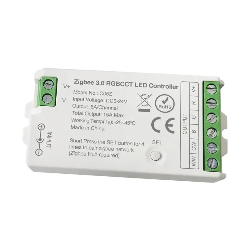 Умный контроллер управления лампами Tuya Zigbee, RGB RGBW RGBCCT, с поддержкой Alexa 1/2/3/4/5CH
Умный контроллер управления лампами Tuya Zigbee, RGB RGBW RGBCCT, с поддержкой Alexa 1/2/3/4/5CH