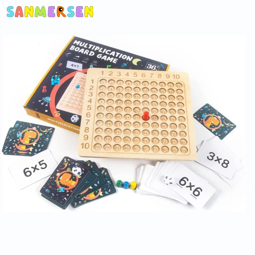 Multiplication Board Game Kids Learning Educational Toys Math Counting Hundred Board Wooden Montessori Interactive Thinking Game
Multiplication Board Game Kids Learning Educational Toys Math Counting Hundred Board Wooden Montessori Interactive Thinking Game