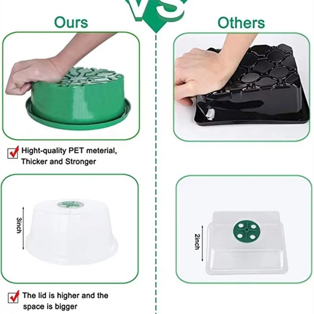 1pc Nursery Trays Pots Hydroponic Container 13 Holes Mini Greenhouse Vented Tray For Flowers Vegetables Fruits Garden Tool
1pc Nursery Trays Pots Hydroponic Container 13 Holes Mini Greenhouse Vented Tray For Flowers Vegetables Fruits Garden Tool