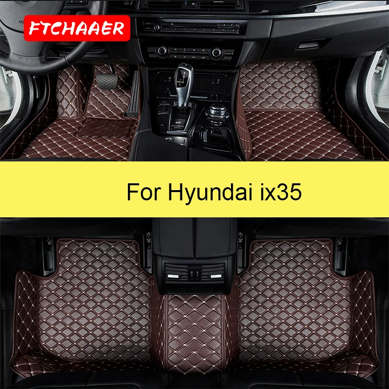

FTCHAAER Car Floor Mats For Hyundai ix35 Tucson LM Foot Coche Accessories Auto Carpets