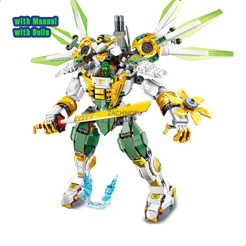929pcs New Ninja Lloyd Titan Mech Mech Sets Building Blocks Compatible Ninjagoed 70676 DIY Educational Toys Gift for Children
929pcs New Ninja Lloyd Titan Mech Mech Sets Building Blocks Compatible Ninjagoed 70676 DIY Educational Toys Gift for Children