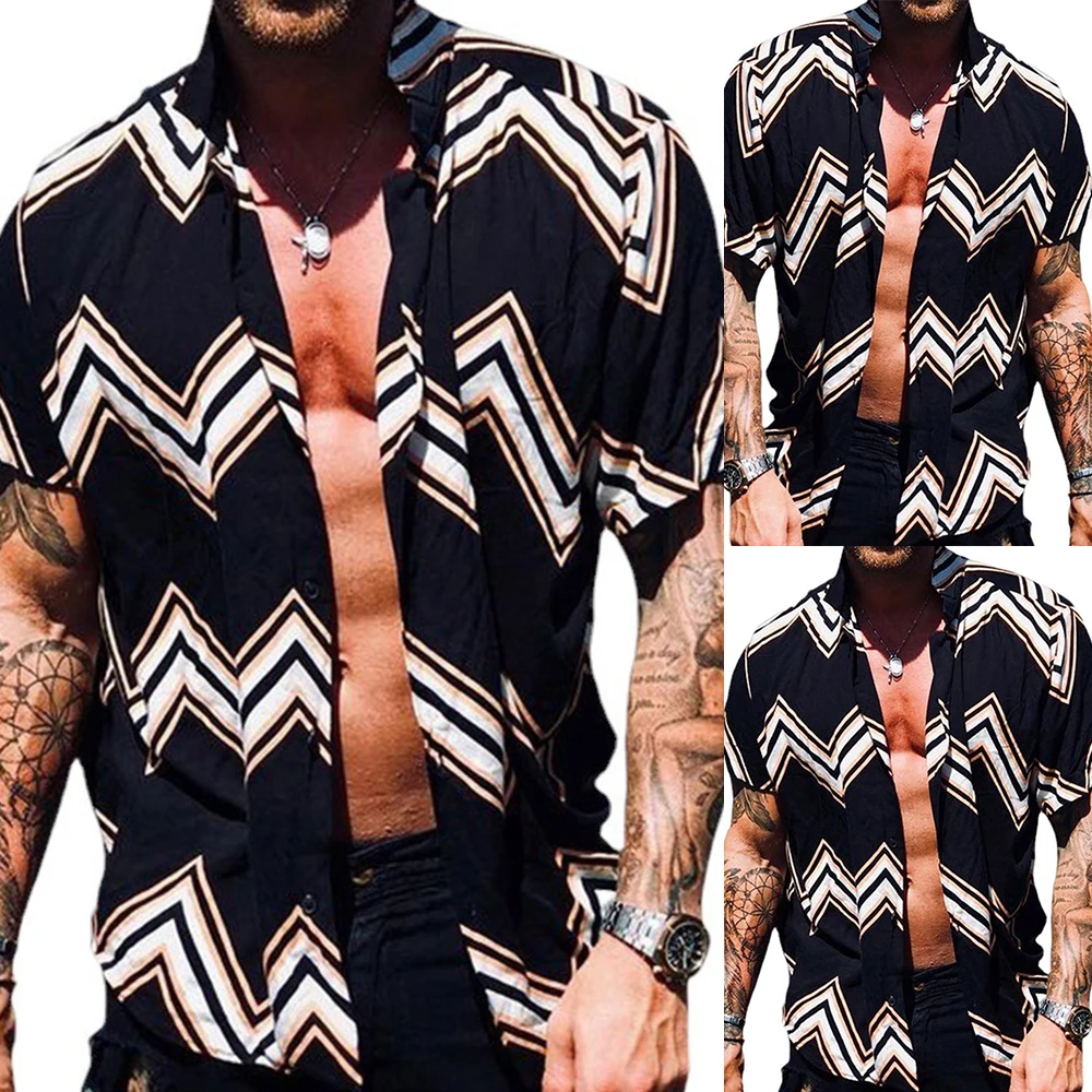 Men Short Sleeve Button Down Casual Loose Dress Shirts Summer Shirt Blouse Tops T-shirt Beach Party T-shirts
Men Short Sleeve Button Down Casual Loose Dress Shirts Summer Shirt Blouse Tops T-shirt Beach Party T-shirts