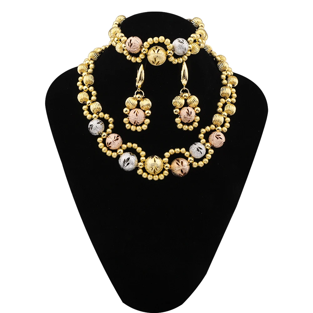 Indian Hollow Pattern Colorful Beads Necklace Charm Earrings Bracelet Women's Jewelry Set Dubai Wedding Anniversary Accessories
Indian Hollow Pattern Colorful Beads Necklace Charm Earrings Bracelet Women's Jewelry Set Dubai Wedding Anniversary Accessories