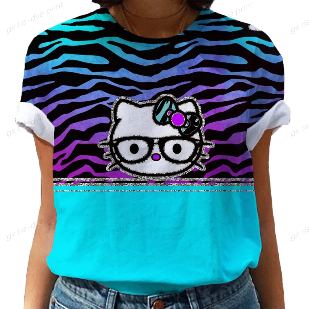 Футболка женская с круглым вырезом и принтом «Hello Kitty»
Футболка женская с круглым вырезом и принтом «Hello Kitty»