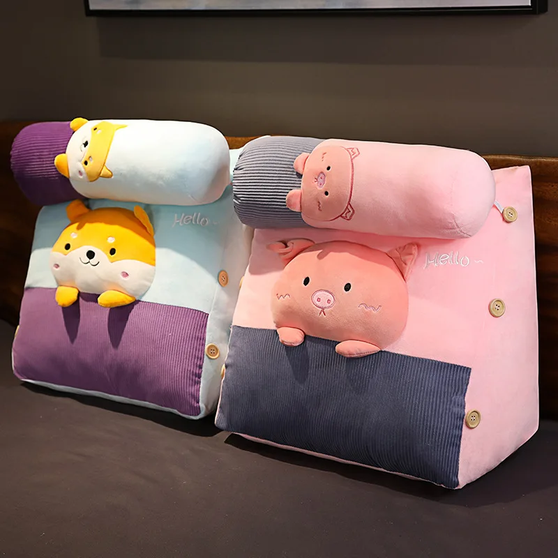 Cartoon three-dimensional triangular pillow Bed Triangular Cushion Chair Bedside Lumbar Chair Backrest Lounger Lazy Office Chair
Cartoon three-dimensional triangular pillow Bed Triangular Cushion Chair Bedside Lumbar Chair Backrest Lounger Lazy Office Chair
