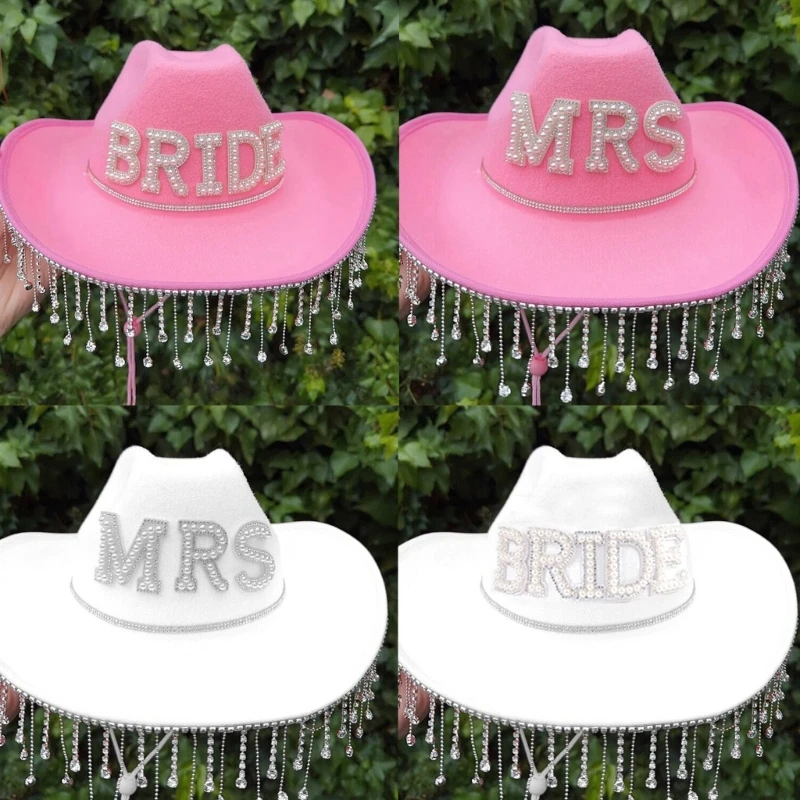 Bride Cowboy Hat Rhinestones Tassel Cowgirl Hat Bride Hat Bachelorette Party Hat
Bride Cowboy Hat Rhinestones Tassel Cowgirl Hat Bride Hat Bachelorette Party Hat