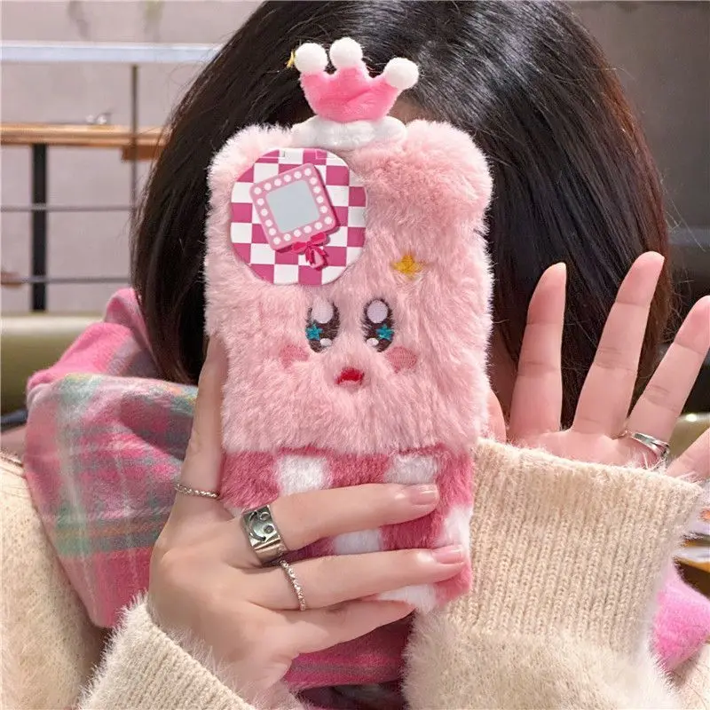 Зимний теплый плюшевый чехол Kirby для телефона Iphone 14 13 12 11 Pro Max Plus X Xs Xr, милый мультяшный пушистый ударопрочный чехол с зеркалом
Зимний теплый плюшевый чехол Kirby для телефона Iphone 14 13 12 11 Pro Max Plus X Xs Xr, милый мультяшный пушистый ударопрочный чехол с зеркалом