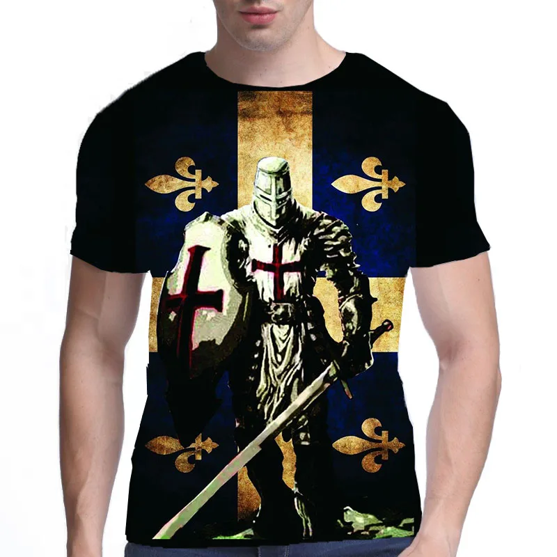 Knights Templar 3D Printing Crusader Summer Men's Boys Fashion Harajuku T-Shirt Plus Size Loose Short Sleeve
Knights Templar 3D Printing Crusader Summer Men's Boys Fashion Harajuku T-Shirt Plus Size Loose Short Sleeve