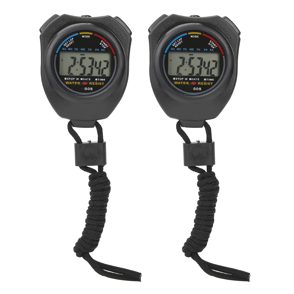 2 PCS Sports Stopwatch Timer, Multifunctional Digital LCD Handheld Stopwatch for Racing/Running
2 PCS Sports Stopwatch Timer, Multifunctional Digital LCD Handheld Stopwatch for Racing/Running