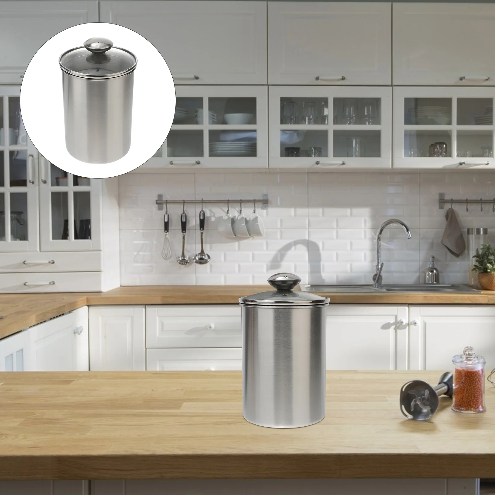 Canister Jar Coffee Tea Container Storage Metal Steel Sealed Stainless Canisters Cereal Airtight Kitchen Candy Sugar Nuts Flour
Canister Jar Coffee Tea Container Storage Metal Steel Sealed Stainless Canisters Cereal Airtight Kitchen Candy Sugar Nuts Flour