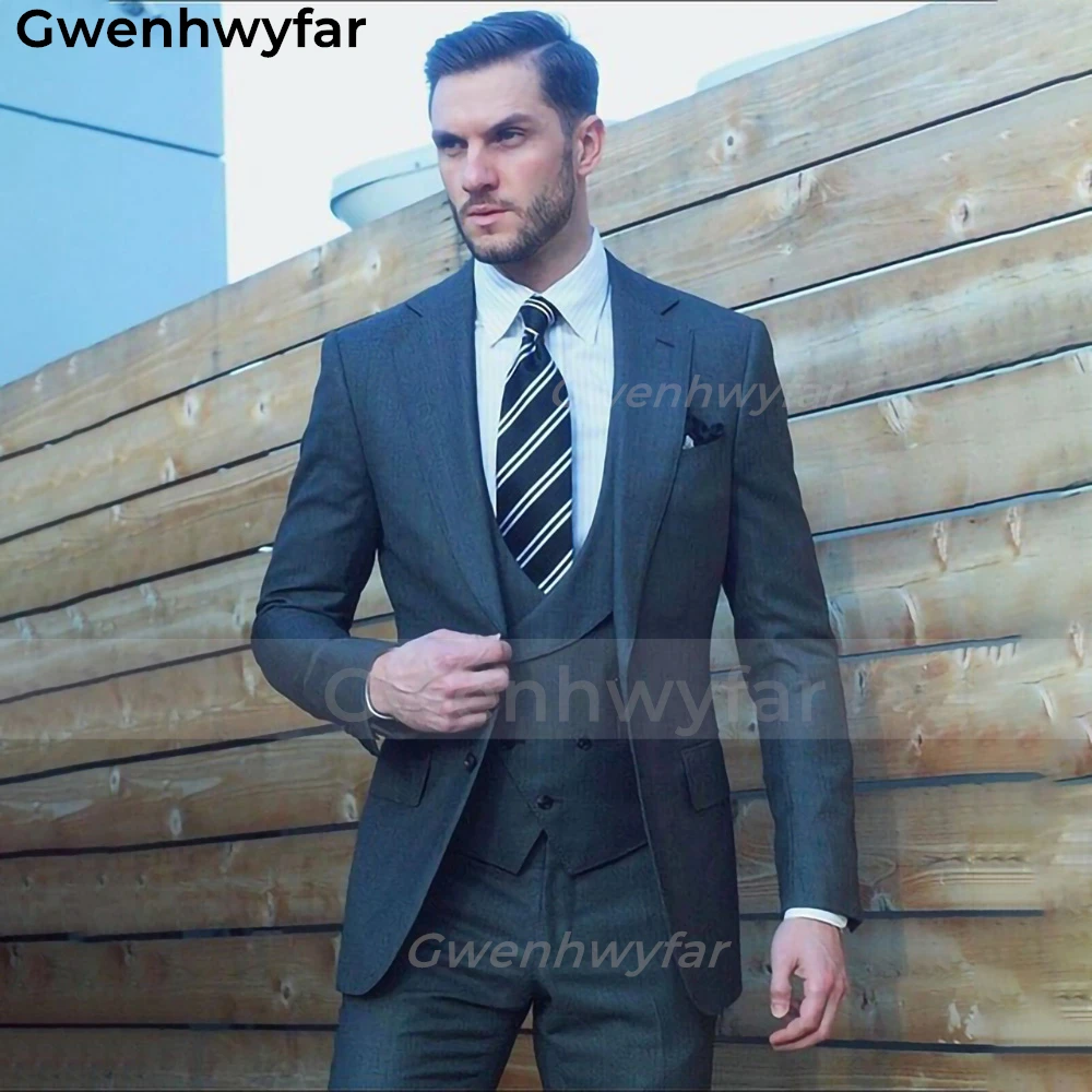 Gwenhwyfar Classic 3 Piece Slim Fit Mens Suits for Wedding Party Groom Tuxedo Jacket Vest Pants Formal Business Blazer Masculino
Gwenhwyfar Classic 3 Piece Slim Fit Mens Suits for Wedding Party Groom Tuxedo Jacket Vest Pants Formal Business Blazer Masculino