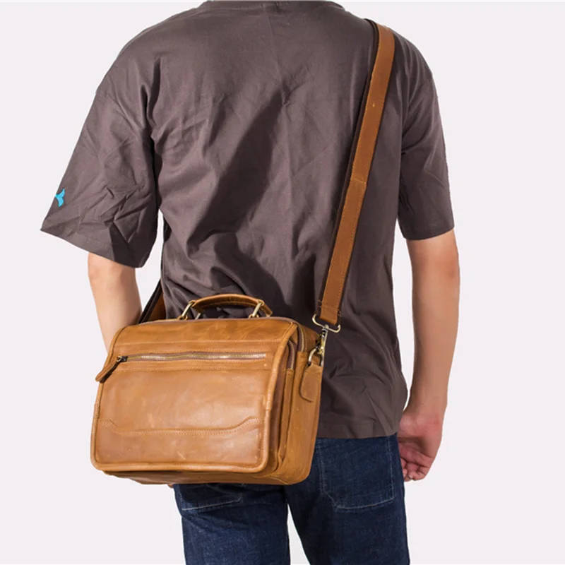 Messenger Bag Genuine Leather Handbag Business Briefcase Shoulder Crossbody Bag Vintage Travel 14 Laptop Bag Portfolio Orgainzer
Messenger Bag Genuine Leather Handbag Business Briefcase Shoulder Crossbody Bag Vintage Travel 14 Laptop Bag Portfolio Orgainzer