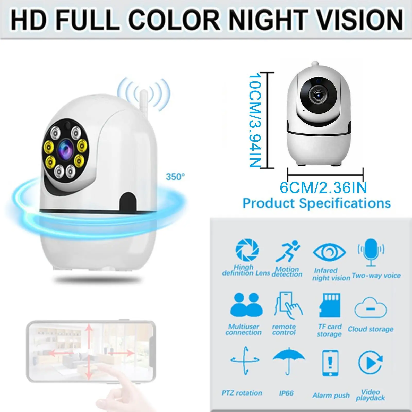 1080P Surveillance Camera Wifi Indoor Pet Baby Security Monitor Auto Tracking WiFi 3MP IP Camera Tuya Camera Actions 360
1080P Surveillance Camera Wifi Indoor Pet Baby Security Monitor Auto Tracking WiFi 3MP IP Camera Tuya Camera Actions 360