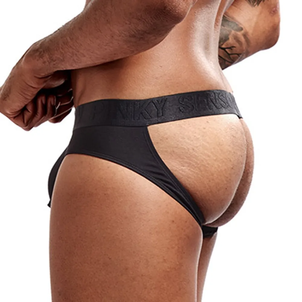 Elastic Men Modal Breathable Underwear Backless Jockstrap Open Butt Briefs Underpants Low Waist Thong Solid Color Seamless Pants
Elastic Men Modal Breathable Underwear Backless Jockstrap Open Butt Briefs Underpants Low Waist Thong Solid Color Seamless Pants