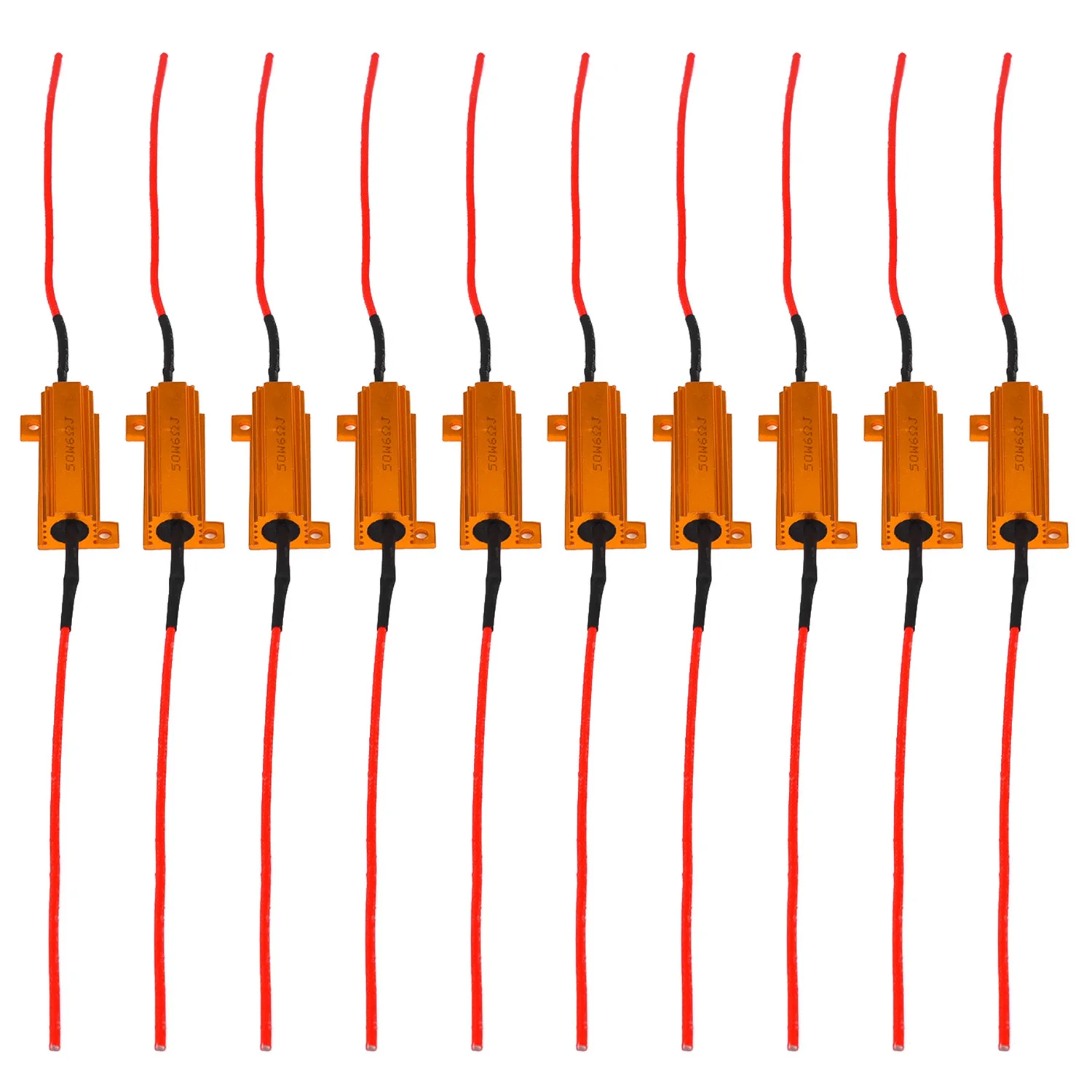 10pcs 50W 6 Ohm LED Lamp Decoder Brake Lights Fault Canceller Resistor Anti-Flashing Decoders Decoder Daytime Running Lights
10pcs 50W 6 Ohm LED Lamp Decoder Brake Lights Fault Canceller Resistor Anti-Flashing Decoders Decoder Daytime Running Lights
