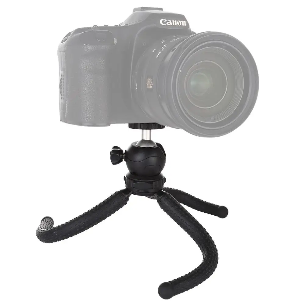 

t25cm/30cm Mini Octopus Flexible DSLR Tripod with Ball Head for Canon Nikon Sony digital cameras