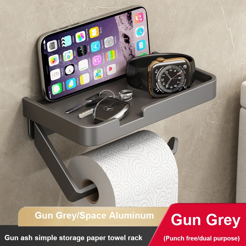 Bathroom Organizer Aluminium Shelves Accessories Uxury Free Of PunchWall-Mounted Storage Toilet Space Saving Wall Toilet Paper
Bathroom Organizer Aluminium Shelves Accessories Uxury Free Of PunchWall-Mounted Storage Toilet Space Saving Wall Toilet Paper