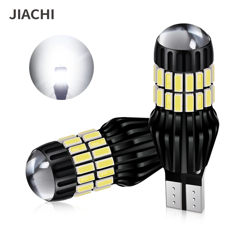 

JIACHI 100PCS T15 Auto Car LED Bulb 921 912 W16W Signal Lamp T16 Parking Backup Reverse Light CANBUS OBC Error Free White 12-24V