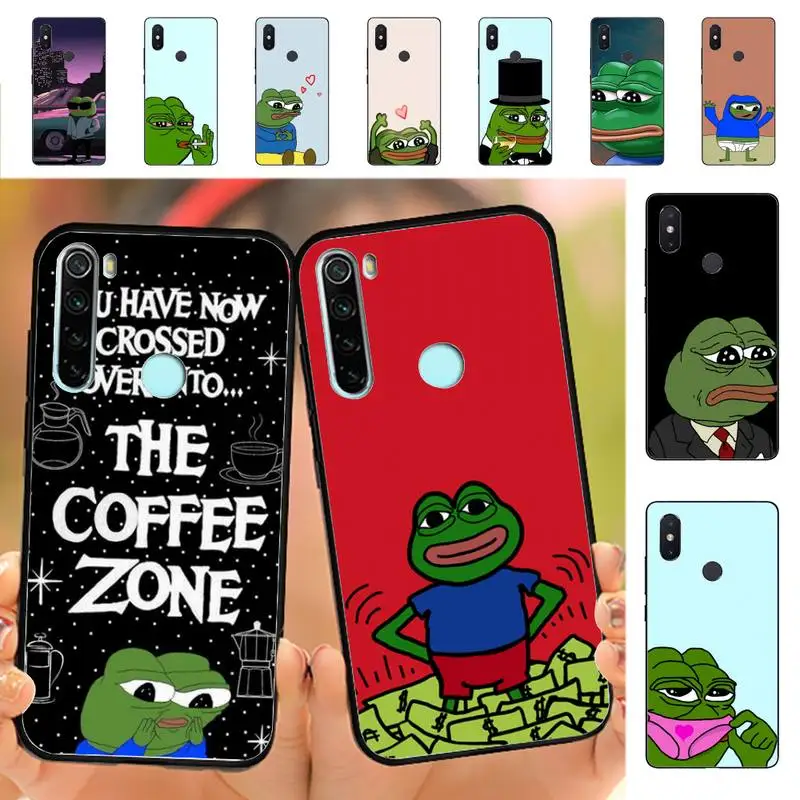 

Funny Sad Frog pepe meme Phone Case for Redmi Note 8 7 9 4 6 pro max T X 5A 3 10 lite pro