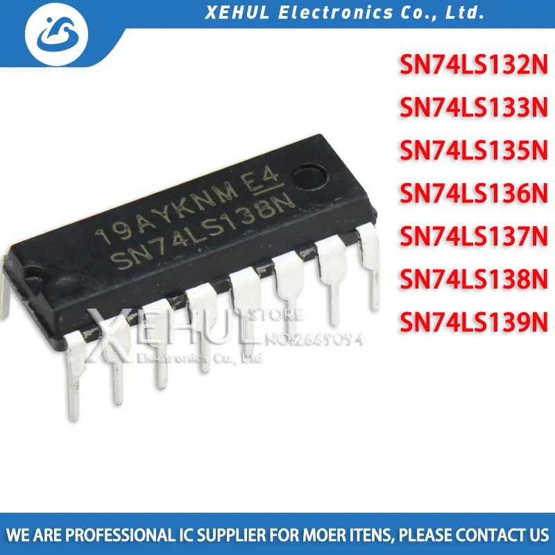 10PCS SN74LS132N 74LS132 SN74LS133N 74LS133 SN74LS135N 74LS135 SN74LS136N SN74LS137N SN74LS139N SN74LS138N 74LS138 New origina
10PCS SN74LS132N 74LS132 SN74LS133N 74LS133 SN74LS135N 74LS135 SN74LS136N SN74LS137N SN74LS139N SN74LS138N 74LS138 New origina