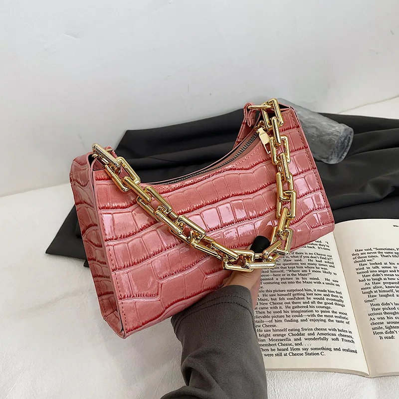 2022 New Fashion Bags for Women Patent Leather Crocodile Leather Shoulder Bags Leather Solid Color Chain HandBags Purses Bolsos
2022 New Fashion Bags for Women Patent Leather Crocodile Leather Shoulder Bags Leather Solid Color Chain HandBags Purses Bolsos