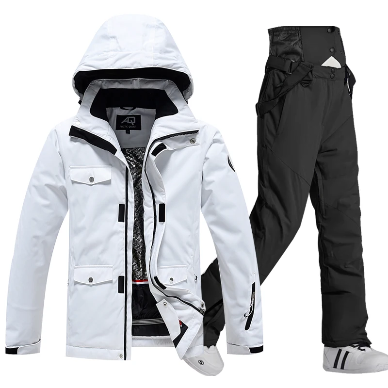 

Зимний лыжный костюм для женщин, брендовая Лыжная куртка и брюки, очень теплая Высококачественная ветрозащитная Водонепроницаемая теплая одежда для катания на лыжах и сноуборде