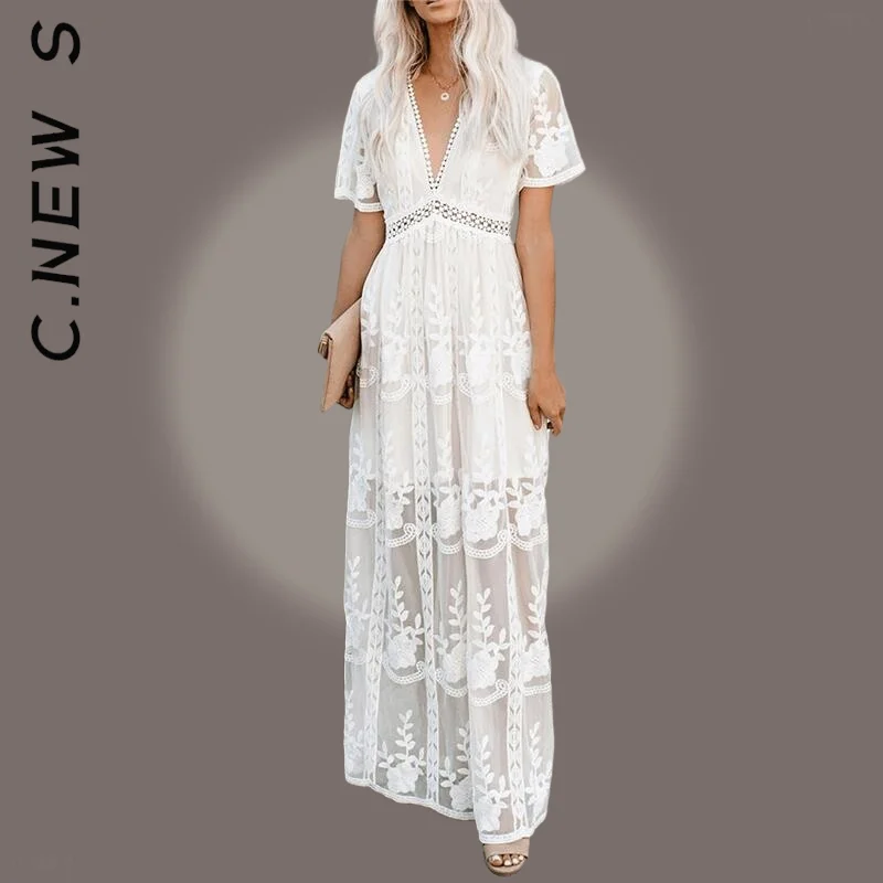 

C.New S Women Dress Fashion Basic Women's Dress Vintage Holiday Outfits Simple Chic Robe Popular Lazy Female Dresses Woman