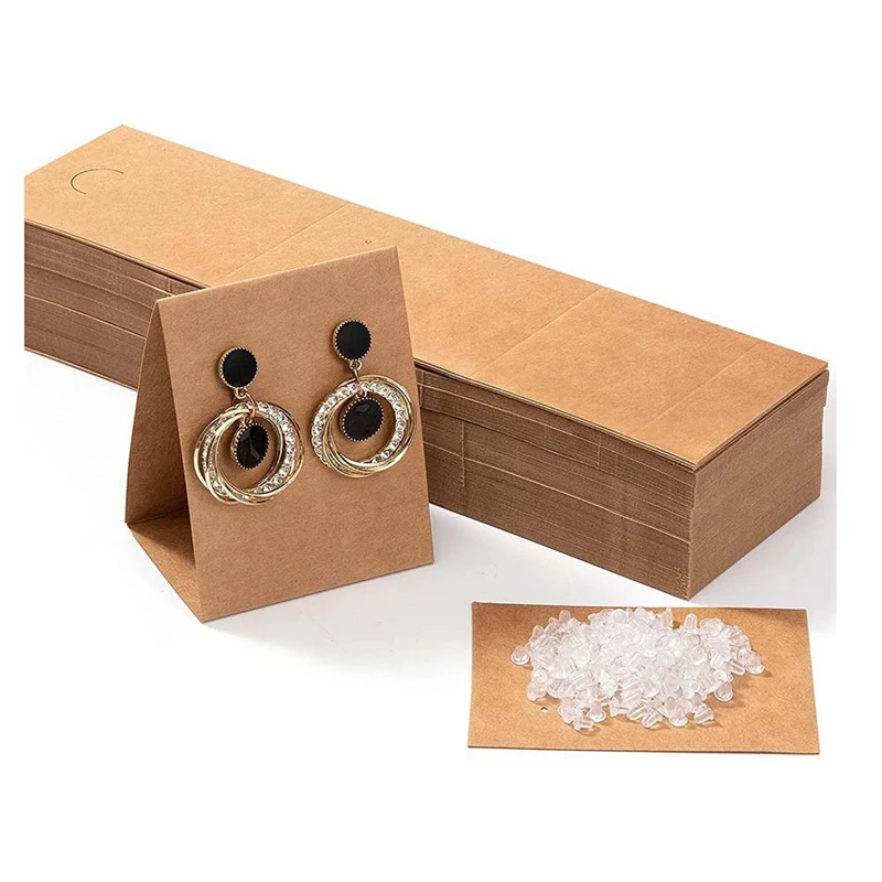 100 Pcs Standing Earring Display Cards -With 200 Pcs Transparent Earring Backs, For DIY Jewelry Display Supplies
100 Pcs Standing Earring Display Cards -With 200 Pcs Transparent Earring Backs, For DIY Jewelry Display Supplies