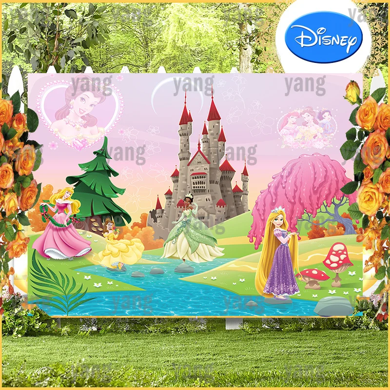 Custom Romantic Disney Princess Cinderella Tiana Aurora Cartoon Birthday Party Outdoor Castle Backdrop Photography Background
Custom Romantic Disney Princess Cinderella Tiana Aurora Cartoon Birthday Party Outdoor Castle Backdrop Photography Background