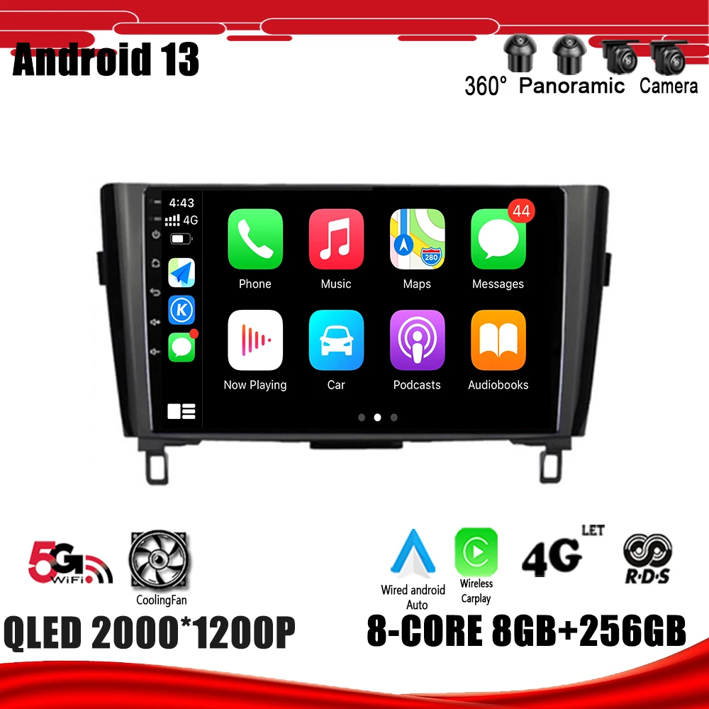 Android 13 для Nissan Qashqai J11 X-Trail 3 T32 2013 - 2017 навигация GPS DSP Carplay WIFI + 4G автомобильный радиоприемник, мультимедийный плеер
Android 13 для Nissan Qashqai J11 X-Trail 3 T32 2013 - 2017 навигация GPS DSP Carplay WIFI + 4G автомобильный радиоприемник, мультимедийный плеер