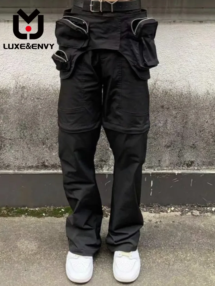 LUXE&ENVY Men's Detachable Micro Pocket Cargo Shorts And Pants Sets Men And Women Spring Summer 2023 New
LUXE&ENVY Men's Detachable Micro Pocket Cargo Shorts And Pants Sets Men And Women Spring Summer 2023 New