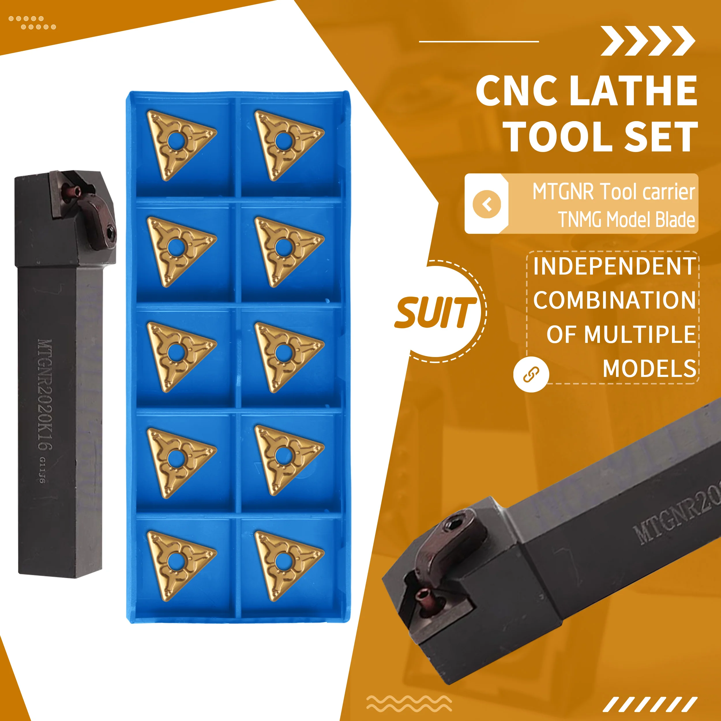 MTGNR1616H16 MTGNR2020K MTGNR2525M MTGNL CNC Lathe External Turning Tools Knife Holder + TNMG Machine Carbide Insert Durable Set
MTGNR1616H16 MTGNR2020K MTGNR2525M MTGNL CNC Lathe External Turning Tools Knife Holder + TNMG Machine Carbide Insert Durable Set