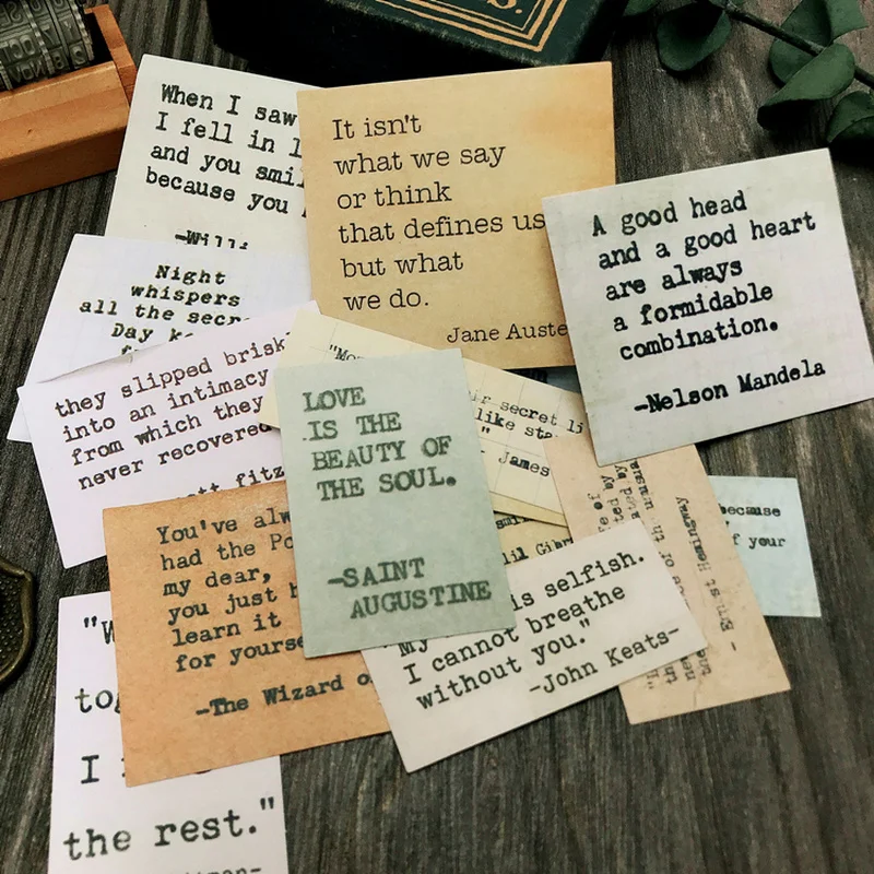19 Pcs Tim Holtz Style Life Motto Vintage Stickers Junk Journal Ephemera Shabby Quote Aesthetic Stickers Scrapbooking Material
19 Pcs Tim Holtz Style Life Motto Vintage Stickers Junk Journal Ephemera Shabby Quote Aesthetic Stickers Scrapbooking Material