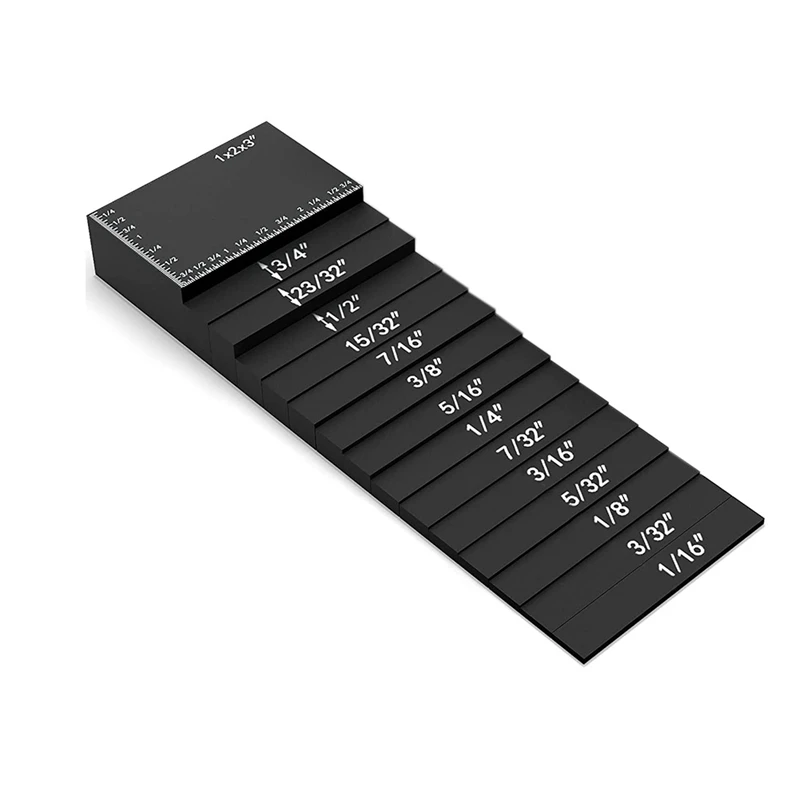 Setup Block Height Gauge Set - Precision Aluminum Router Table Set Up Bars - 15 Pcs Table Saw Accessories Tools
Setup Block Height Gauge Set - Precision Aluminum Router Table Set Up Bars - 15 Pcs Table Saw Accessories Tools