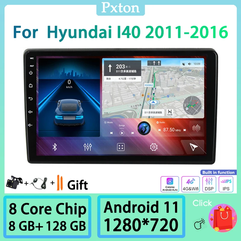 Pxton Android Car Radio Stereo Multimedia Player For Hyundai I40 2011-2016 WIFI Carplay Android Auto Nav 8+128 DSP Head Unit
Pxton Android Car Radio Stereo Multimedia Player For Hyundai I40 2011-2016 WIFI Carplay Android Auto Nav 8+128 DSP Head Unit