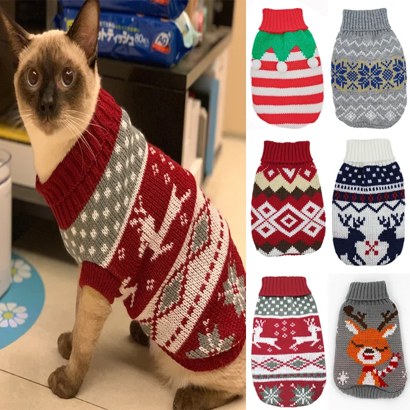 Christmas Clothes For Cats Dog Winter Warm Pet Cats Costume Puppy Jacket Outfit Kitten Clothes Cat Christmas Sweater
Christmas Clothes For Cats Dog Winter Warm Pet Cats Costume Puppy Jacket Outfit Kitten Clothes Cat Christmas Sweater
