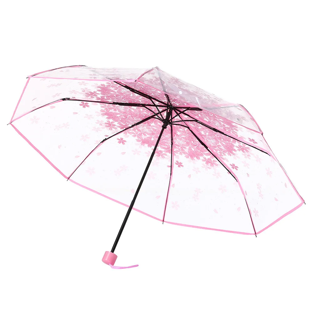 Transparent Umbrellas For Protect Against Wind And Rain Clear Sakura 3 Fold Umbrella Clear Field Of Vision Household Rain Gear
Transparent Umbrellas For Protect Against Wind And Rain Clear Sakura 3 Fold Umbrella Clear Field Of Vision Household Rain Gear