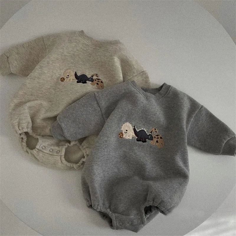 Spring Autumn Kid Cutu Cartoon Dinosaur Bodysuit Boy Infant Cotton Long Sleeve Romper Girl Baby Embroidert Casual Onesie Clothes
Spring Autumn Kid Cutu Cartoon Dinosaur Bodysuit Boy Infant Cotton Long Sleeve Romper Girl Baby Embroidert Casual Onesie Clothes