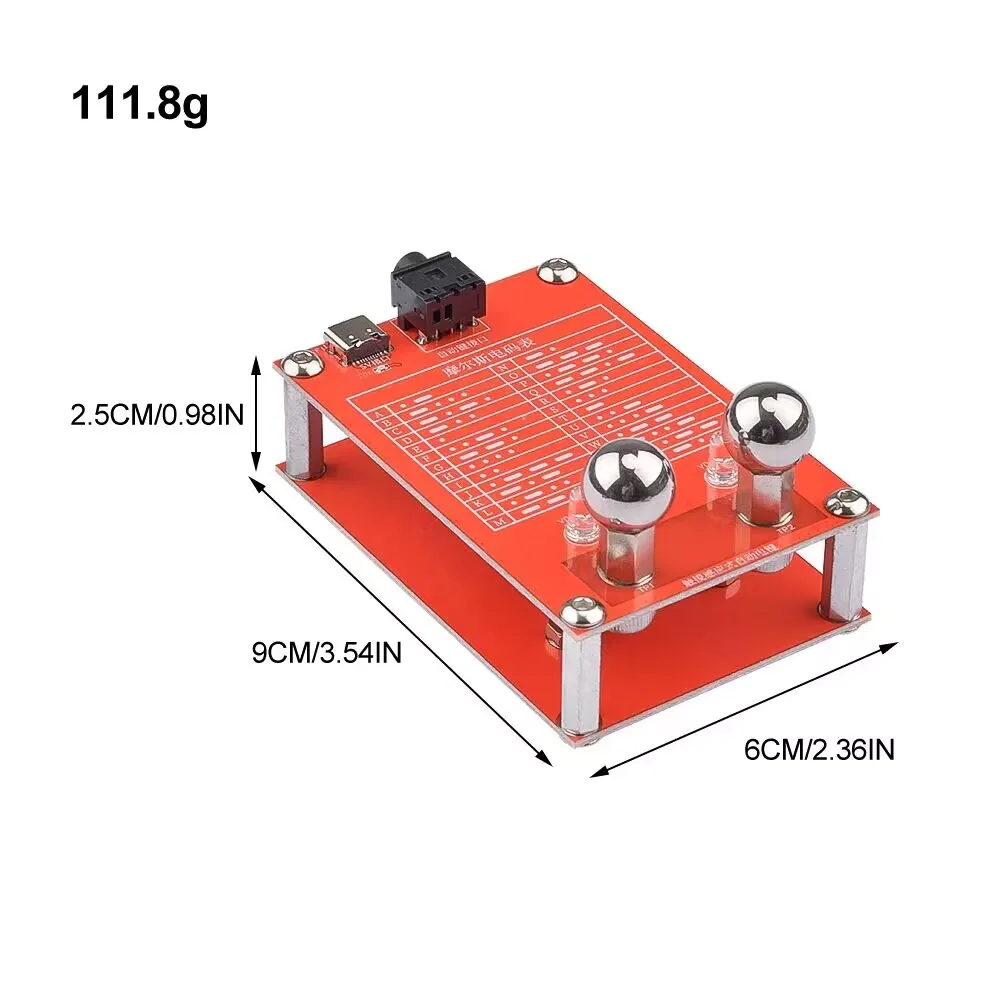 

DC 5V CW Morse Touch Sensing Automatic Key Type-c USB Morse Touch Sensing Auto Key For Maker Group Simple And Convenient To Use