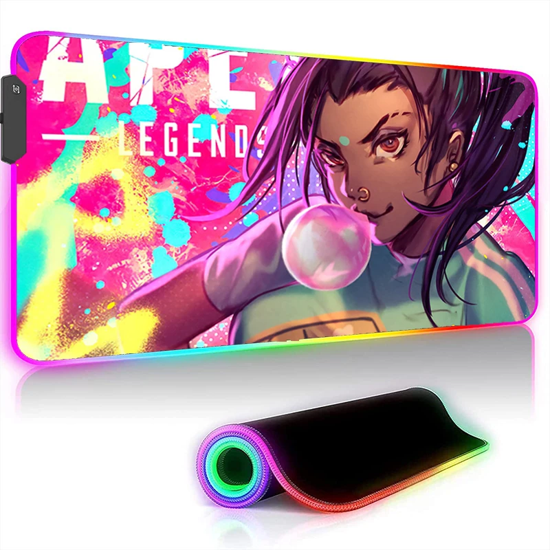 RGB светодиодный игровой коврик для мыши APEX Legends коврик для клавиатуры ноутбука, крутой компьютерный коврик для офиса, аксессуары для ПК, свет...
RGB светодиодный игровой коврик для мыши APEX Legends коврик для клавиатуры ноутбука, крутой компьютерный коврик для офиса, аксессуары для ПК, свет...