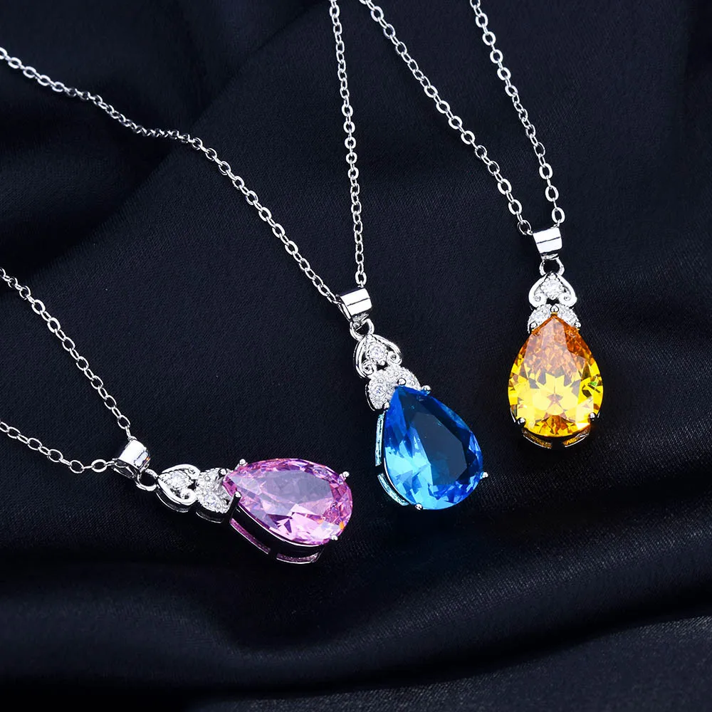 2022 New Inlaid Imitation Argyle Pink Diamond Water Drop Pear-shaped Pendant High-quality Niche Design Zircon Necklace
2022 New Inlaid Imitation Argyle Pink Diamond Water Drop Pear-shaped Pendant High-quality Niche Design Zircon Necklace
