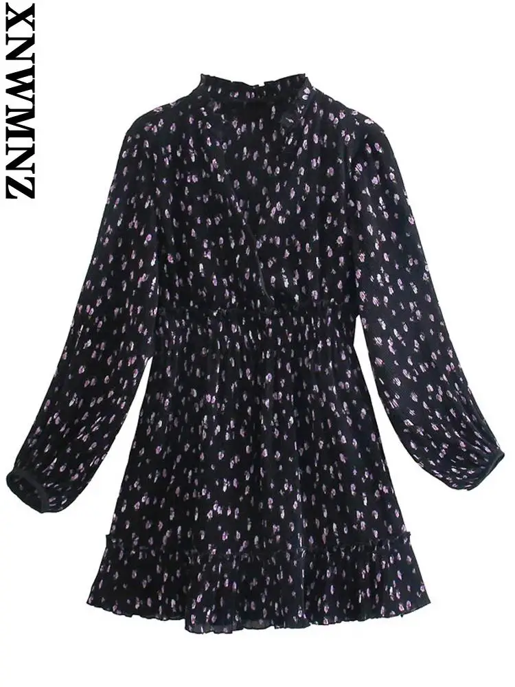 XNWMNZ vestidos elegantes para mujer Women floral print ruffled mini dress vintage long sleeve elastic waist female dresses
XNWMNZ vestidos elegantes para mujer Women floral print ruffled mini dress vintage long sleeve elastic waist female dresses
