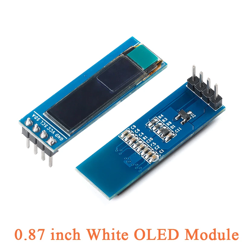 0.87 inch 0.87" White LCD Screen OLED Display Module SSD1316 IIC 12832 Resolution 128*32 128x32
0.87 inch 0.87" White LCD Screen OLED Display Module SSD1316 IIC 12832 Resolution 128*32 128x32