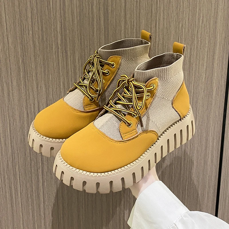 BKQU 2022 Autumn New Thick-soled Knitted Stitching Breathable Fly-woven Mesh Lace-up Casual All-match Fashion Platform Shoes
BKQU 2022 Autumn New Thick-soled Knitted Stitching Breathable Fly-woven Mesh Lace-up Casual All-match Fashion Platform Shoes