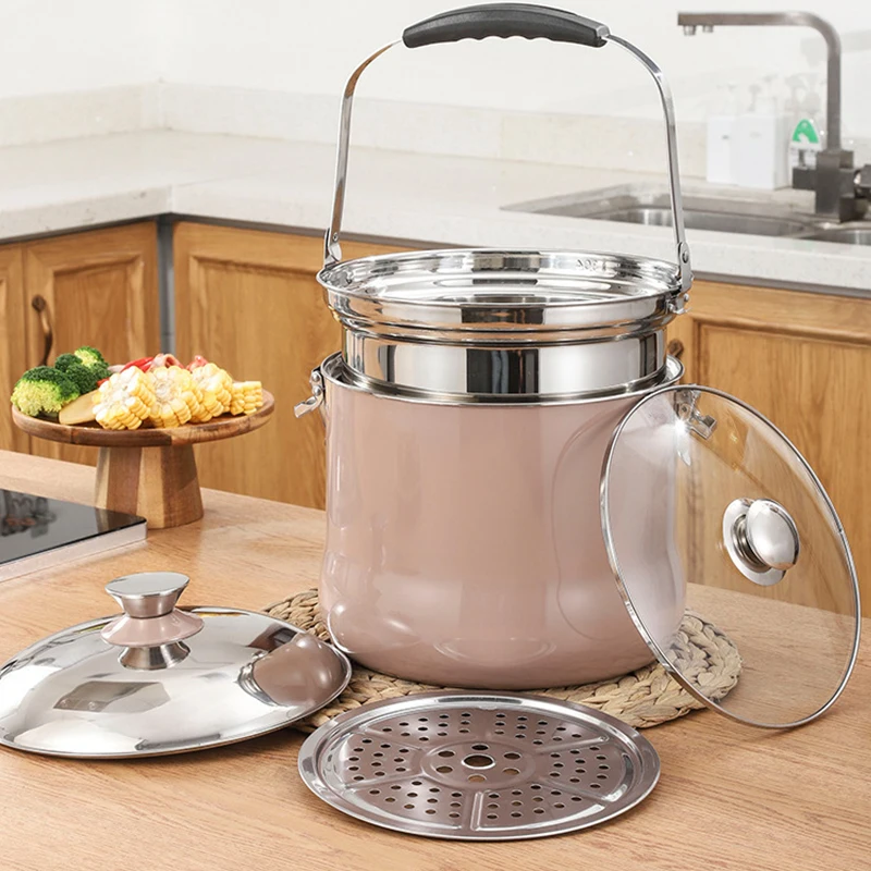 7L Large Household Energy-saving Heat Preservation Stainless Steel Sood Steamers Stewing Pot Noodle Soup Pot
7L Large Household Energy-saving Heat Preservation Stainless Steel Sood Steamers Stewing Pot Noodle Soup Pot