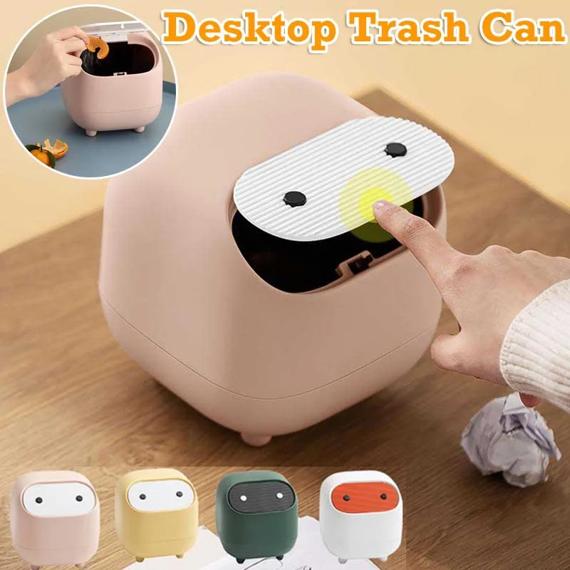 Mini Desktop Trash Can Small Garbage Plastic Trash Can Shake Cover Bucket with Lid Mini Press Household Table Small Paper Basket
Mini Desktop Trash Can Small Garbage Plastic Trash Can Shake Cover Bucket with Lid Mini Press Household Table Small Paper Basket